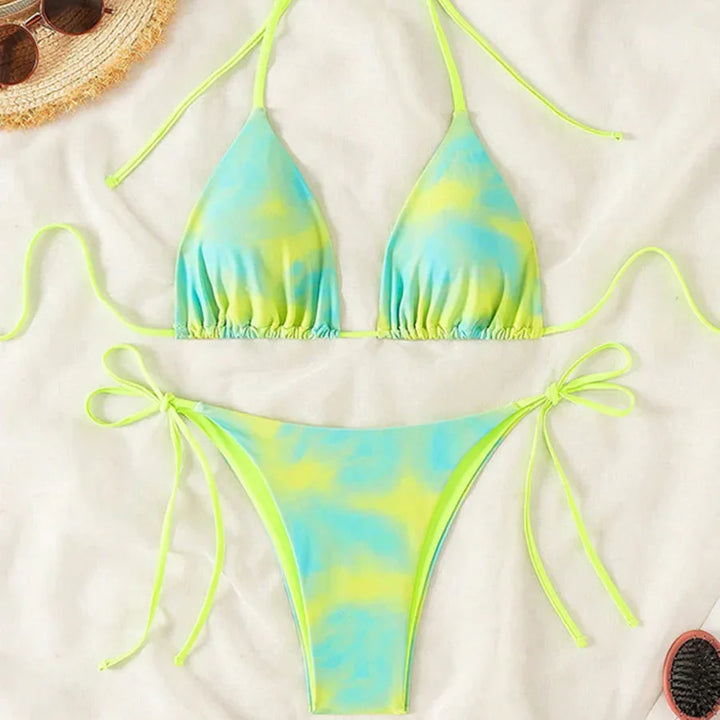 Bikini triangolo Tie Dye