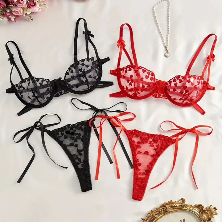 Completo intimo ricamato