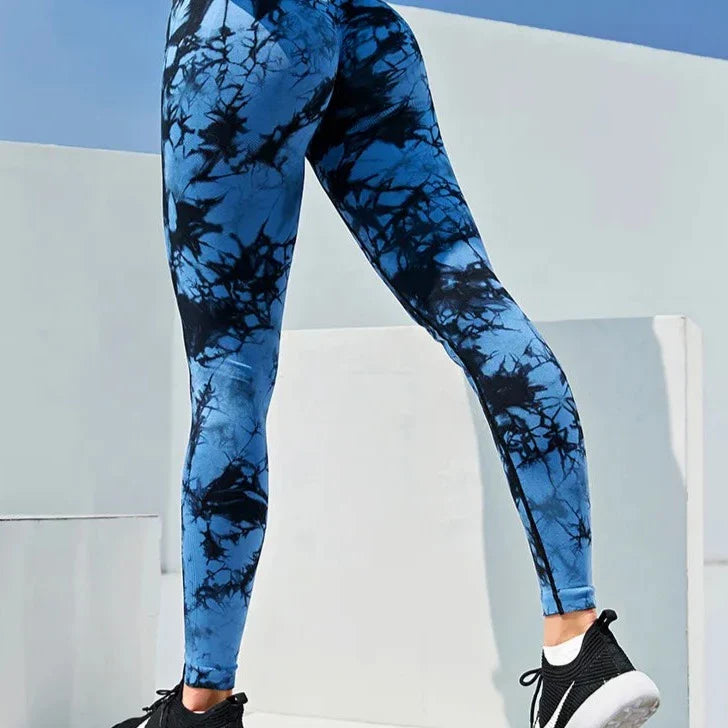 Leggings sportivi tie-dye