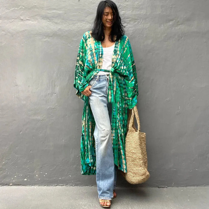 Kimono da spiaggia Tie Dye