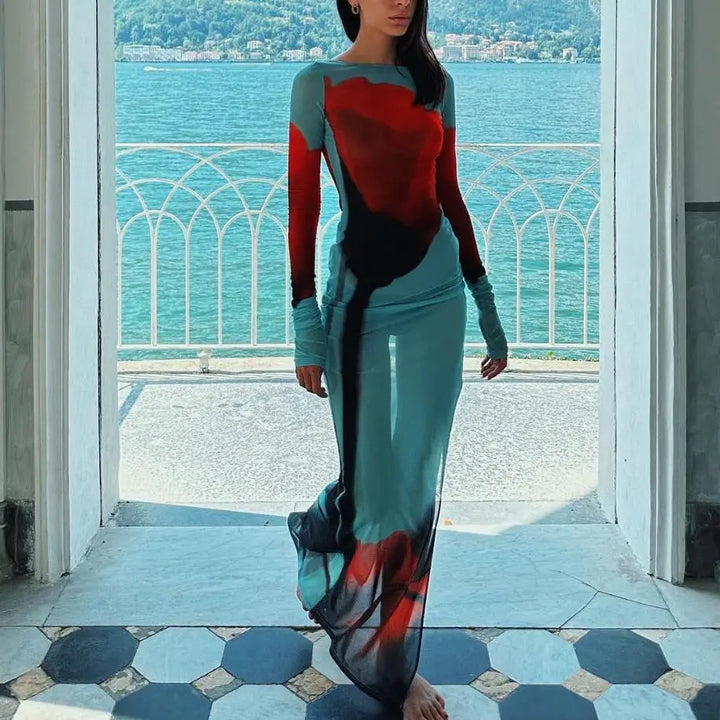 Vestito lungo da spiaggia