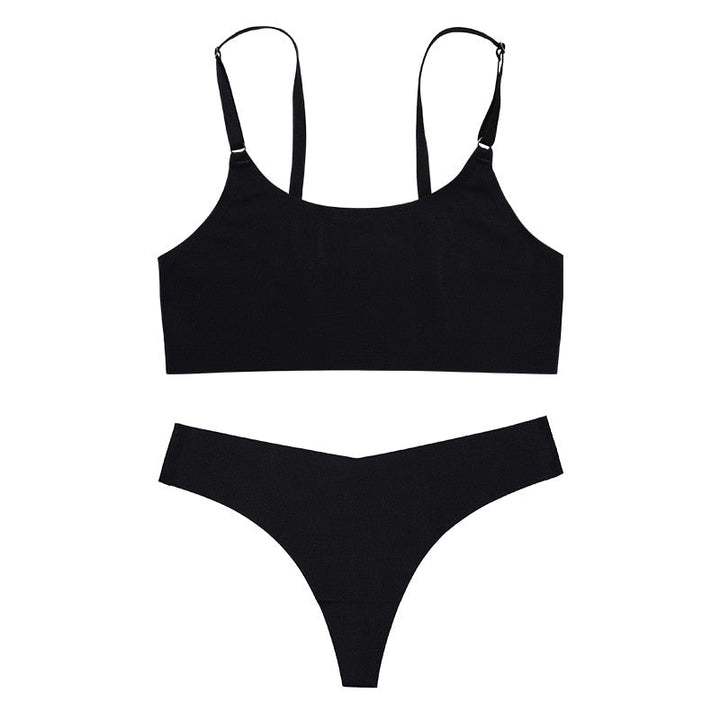 Set intimo in raso senza cuciture
