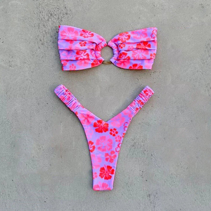 Bikini con stampa floreale