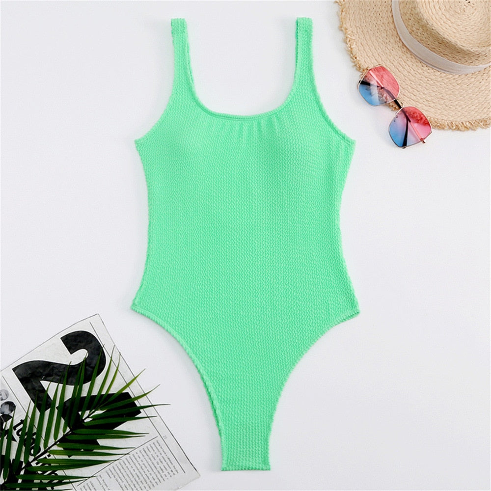Costume da bagno intero a righe