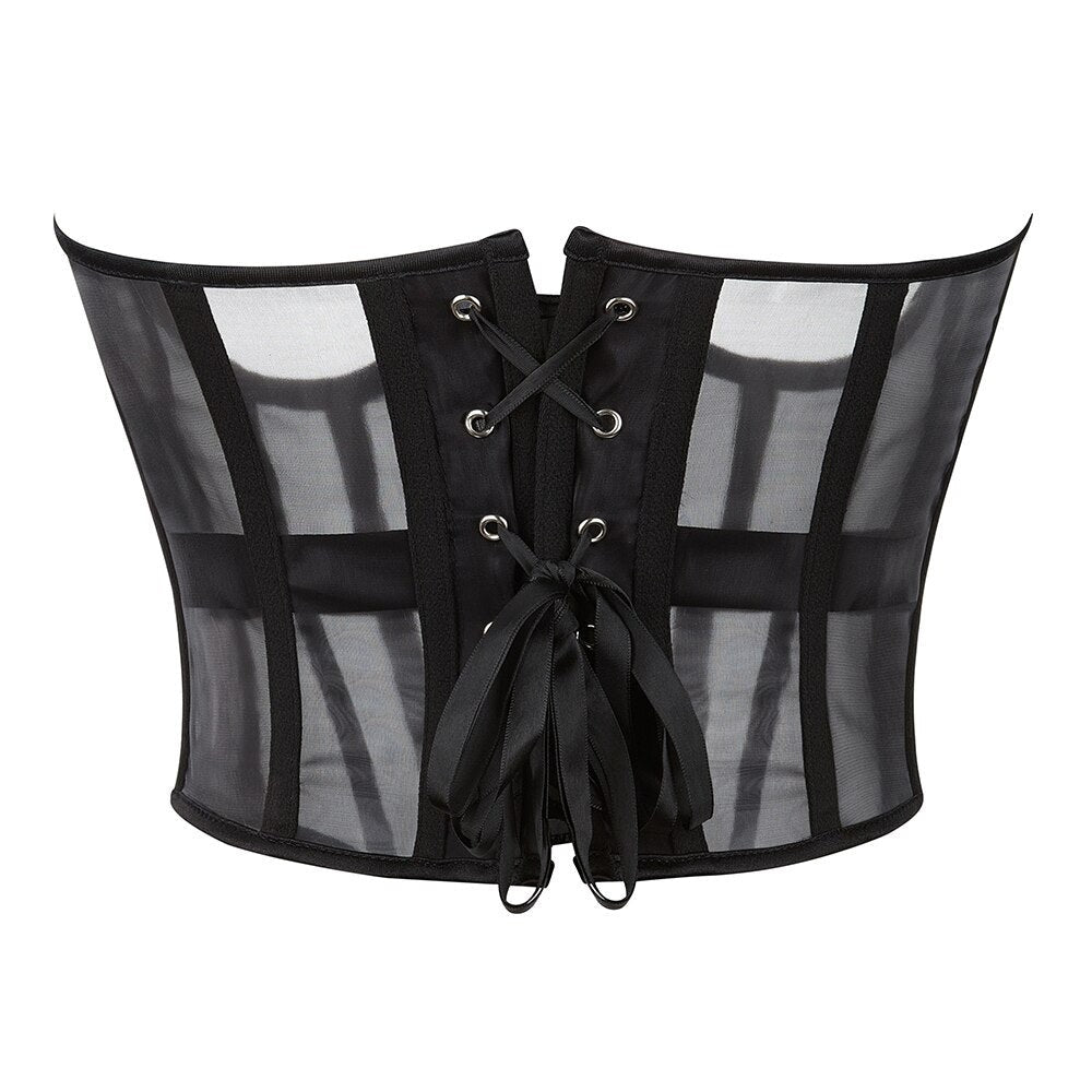 Corsetto in rete con zip
