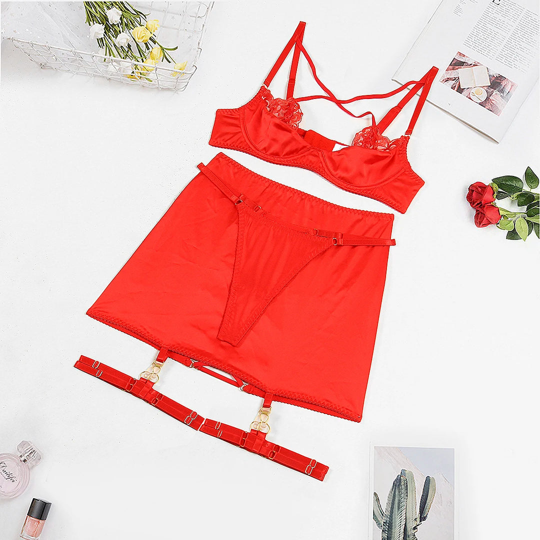 Set di lingerie in raso