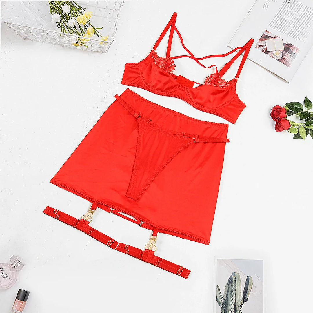 Completo intimo in raso