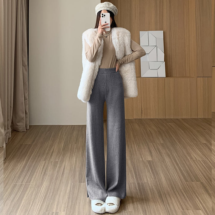Pantaloni in tessuto con cutout alle gambe