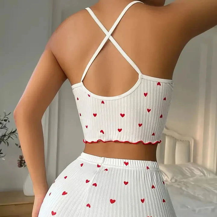 Pigiama con stampa cuore