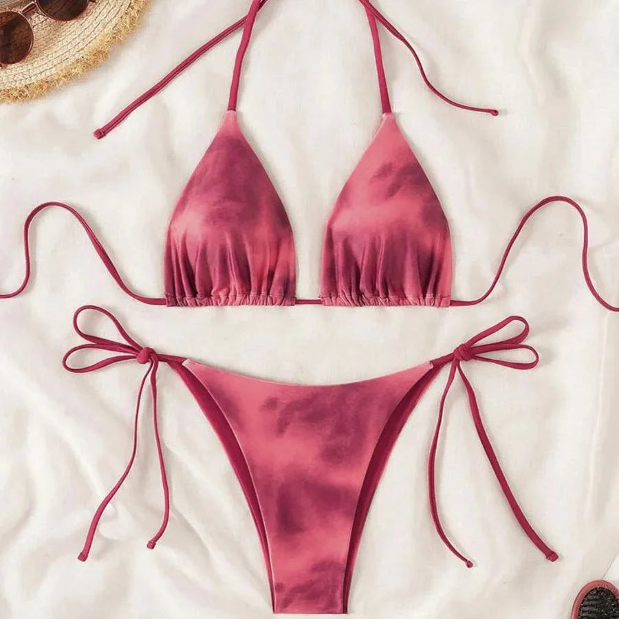 Bikini triangolo Tie Dye
