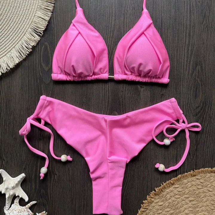 Bikini con cordini decorativi
