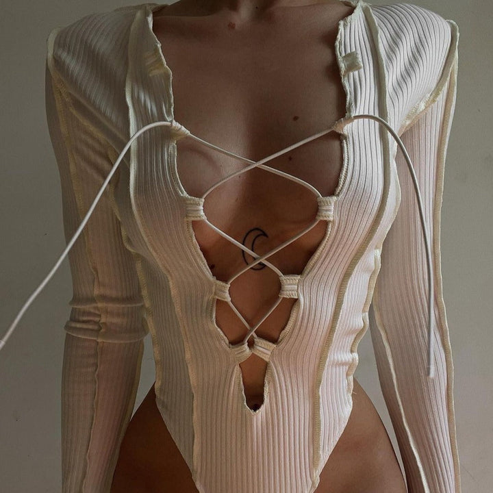 Body con scollo annodato
