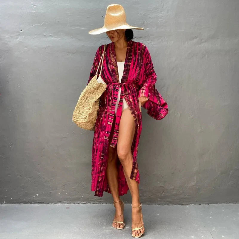 Kimono da spiaggia Tie Dye