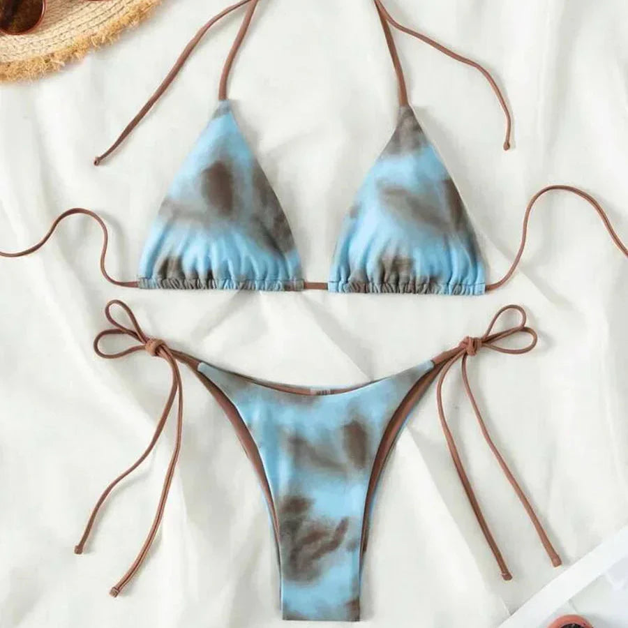 Bikini triangolo Tie Dye