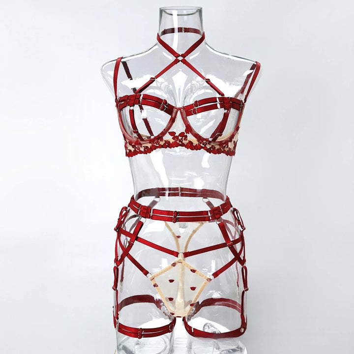Set intimo 4 pezzi ricamato