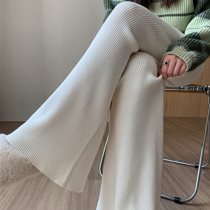 Pantaloni maglia ampi con laccio di chiusura