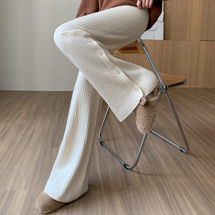 Pantaloni in tessuto con cutout alle gambe