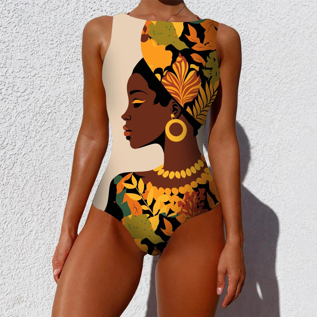 Costume da bagno intero con stampa