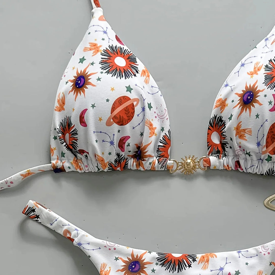 Bikini con motivo cosmico