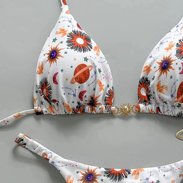 Bikini con motivo cosmico