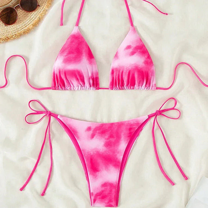 Bikini triangolo Tie Dye