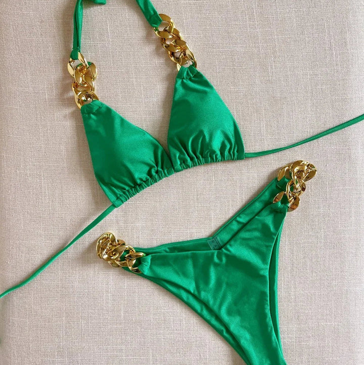 Bikini con catene decorative