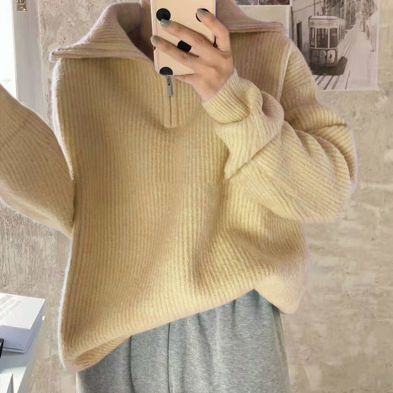Morbido maglione con maniche lunghe