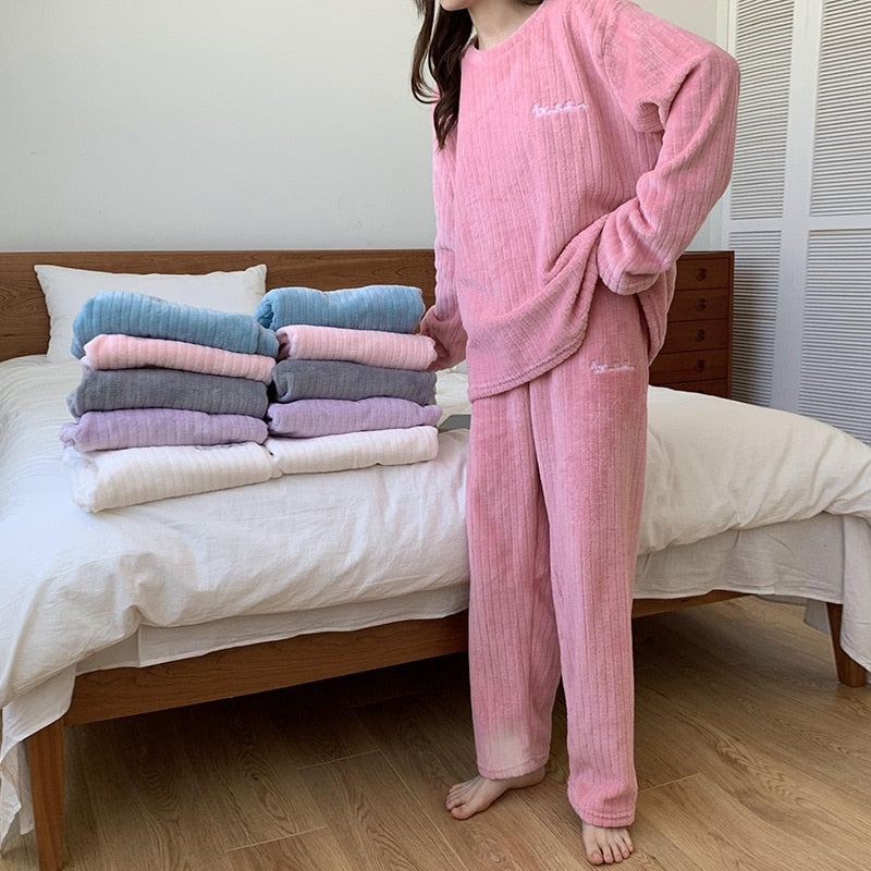 Set abbigliamento casa in pile