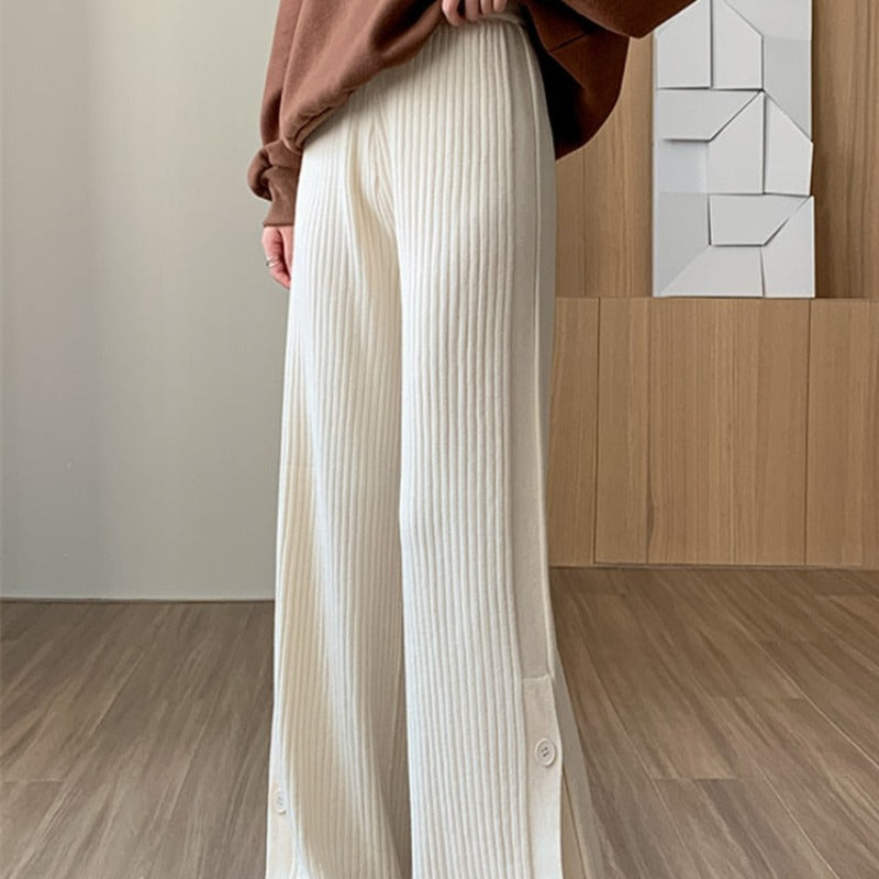 Pantaloni in tessuto con cutout alle gambe