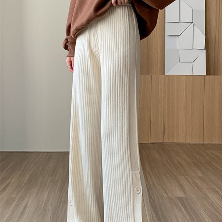 Pantaloni in tessuto con cutout alle gambe