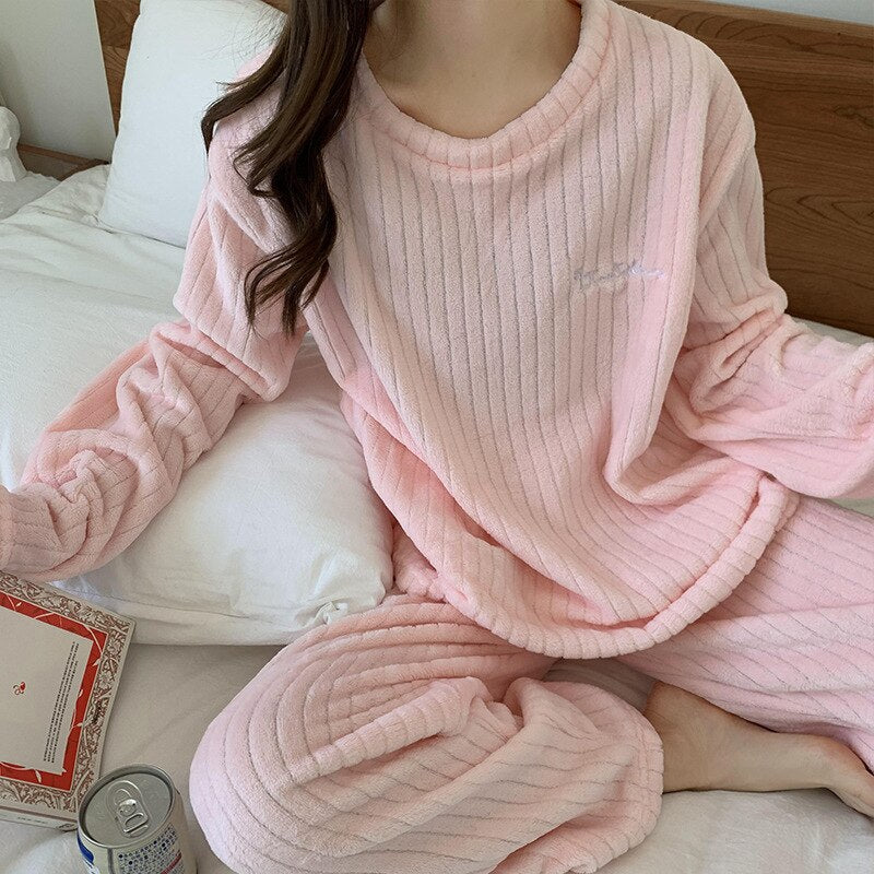 Set abbigliamento casa in pile