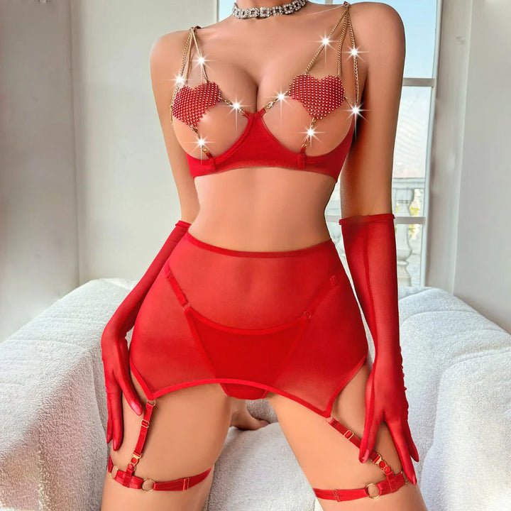 Completo intimo con guanti