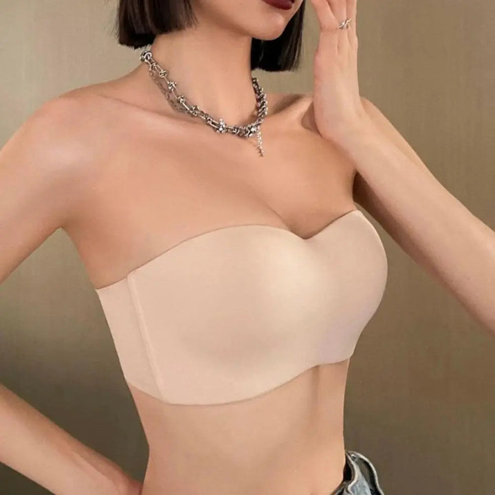 Reggiseno push up a tubo senza cuciture