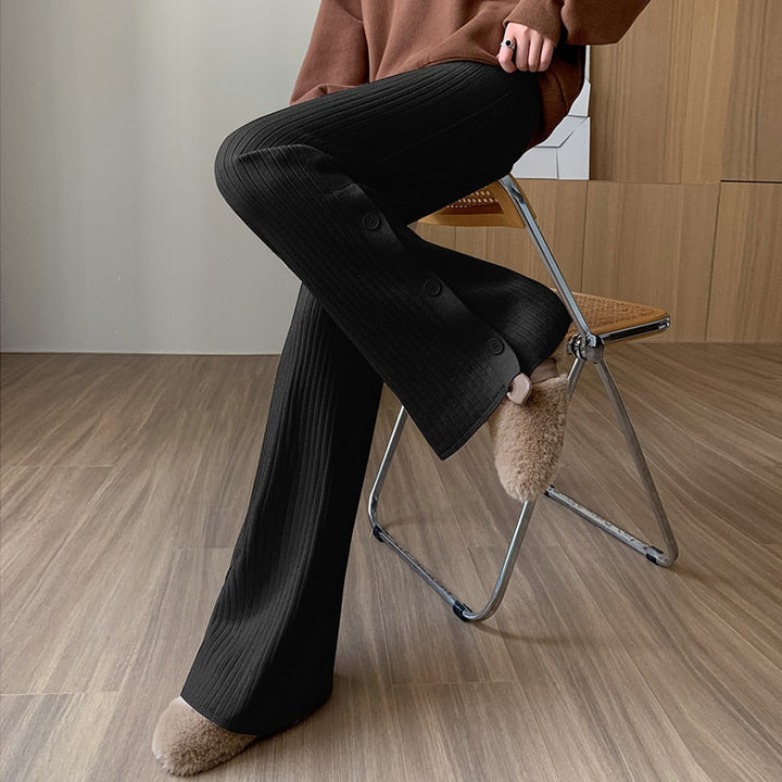 Pantaloni in tessuto con cutout alle gambe
