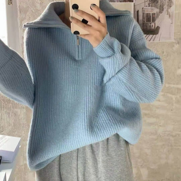 Morbido maglione con maniche lunghe