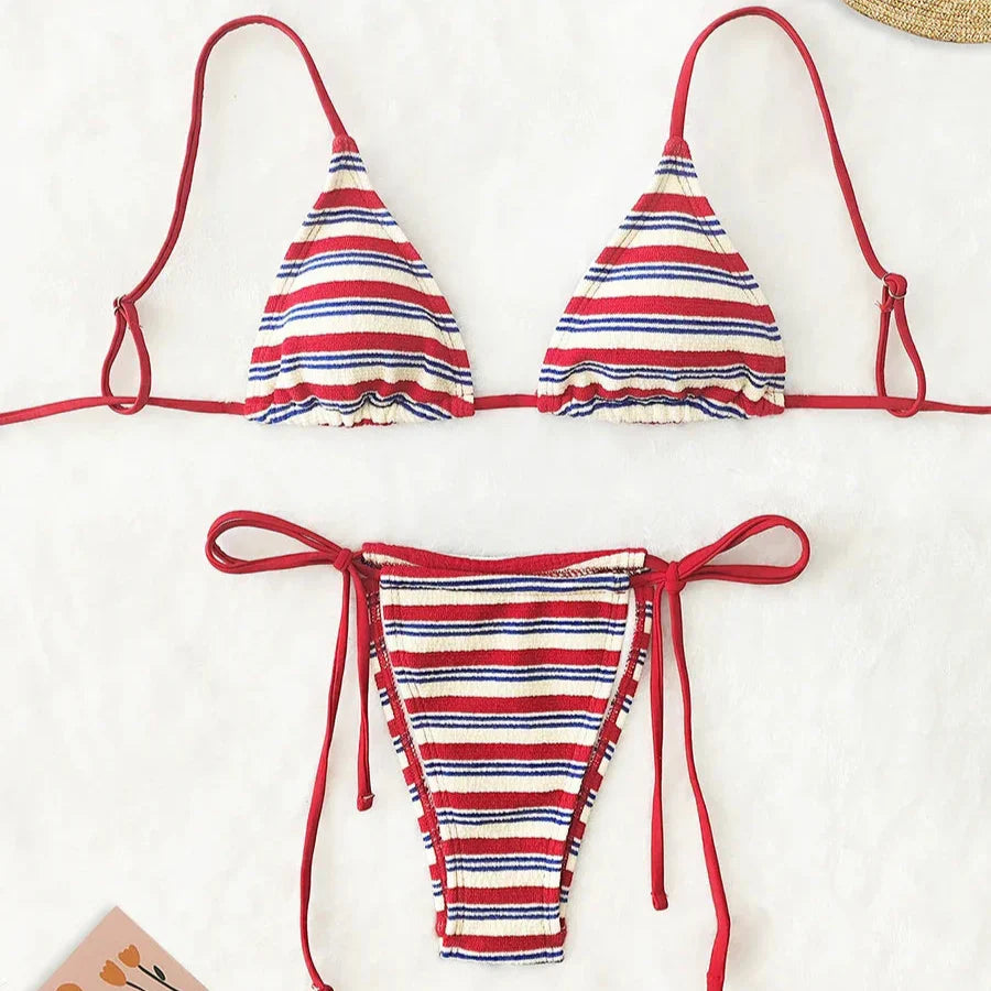 Costume da bagno 2 pezzi a righe