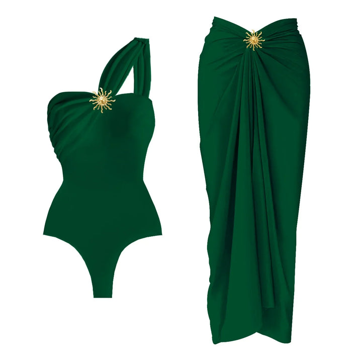 Set da spiaggia con sole decorativo