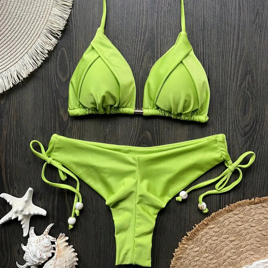 Bikini con cordini decorativi