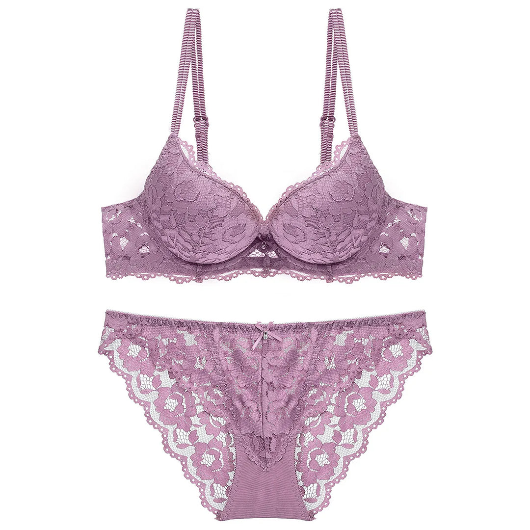 Set intimo in pizzo push-up