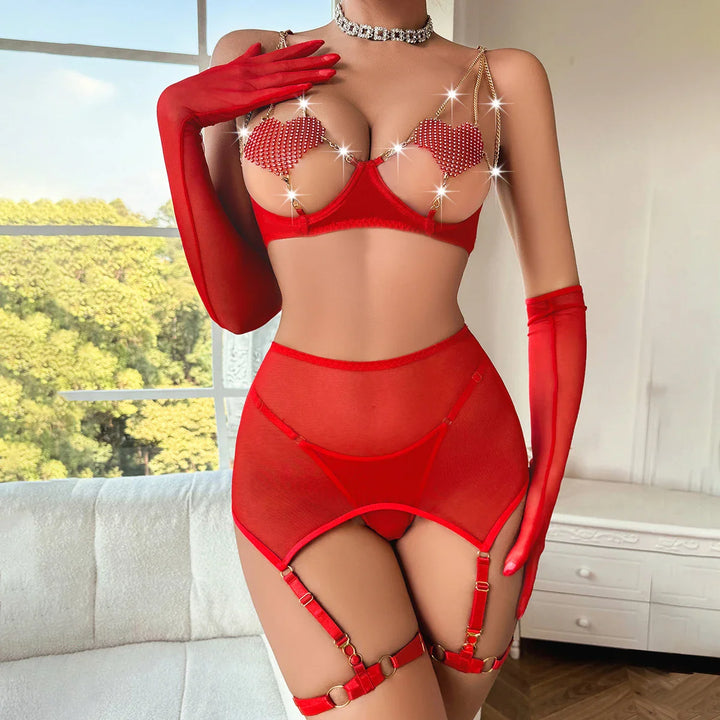 Completo intimo con guanti