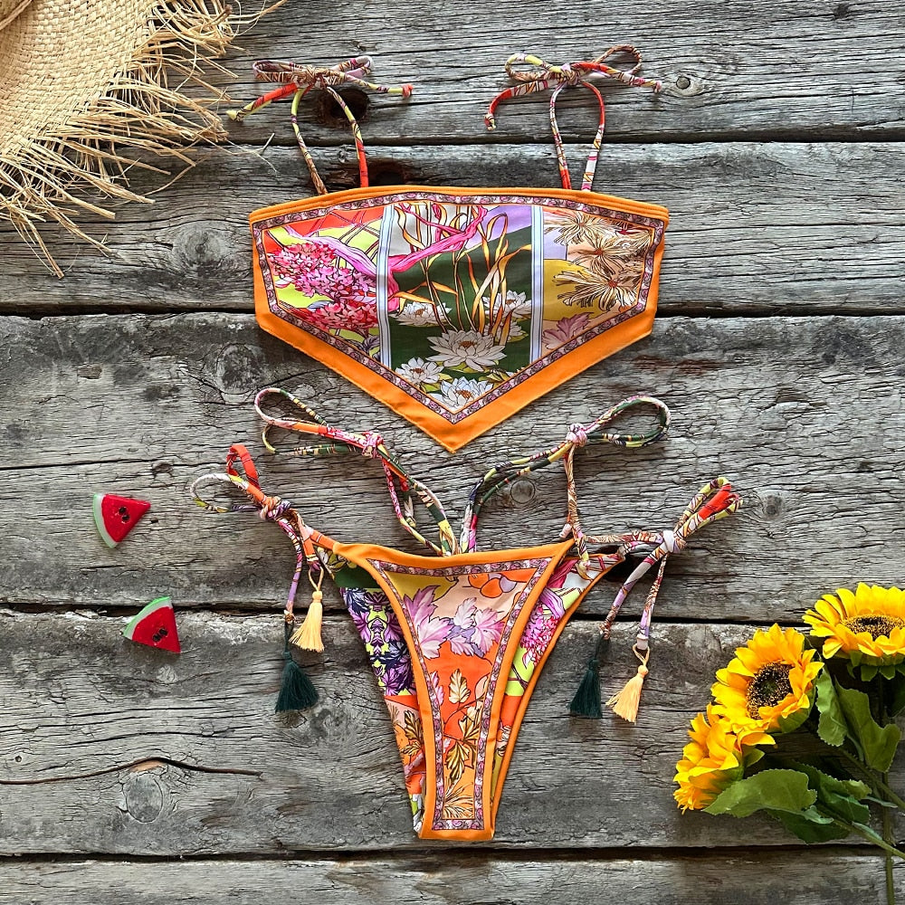 Costume da bagno stile bandana