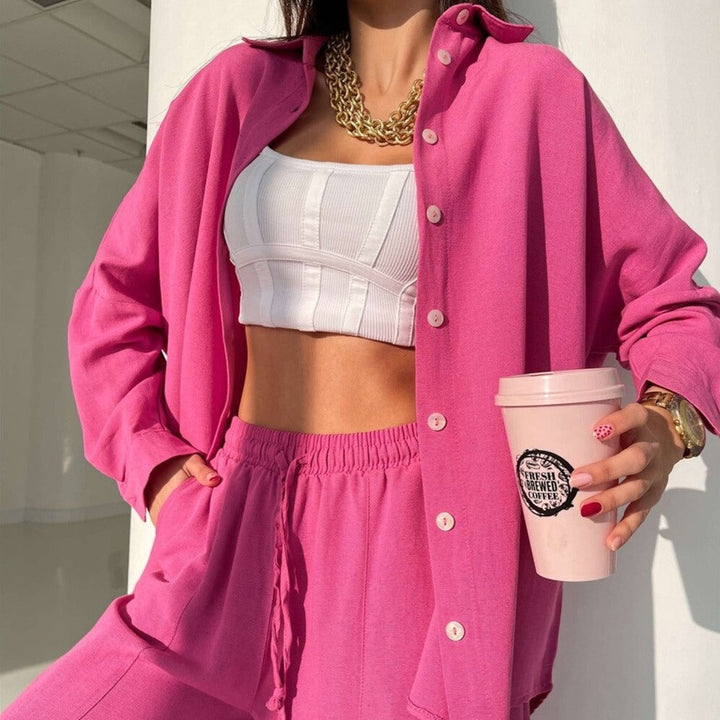 Completo abbigliamento da casa con camicia