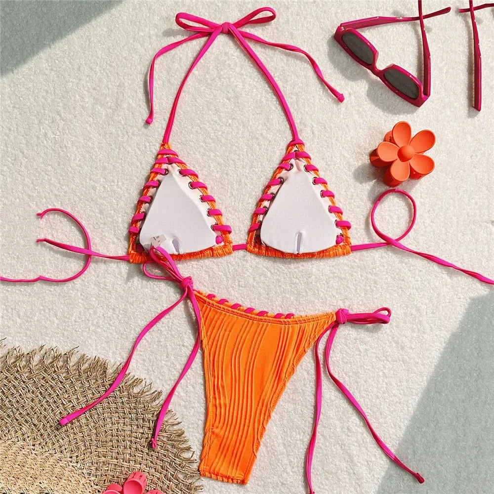 Costume da bagno 2 pezzi stile boho