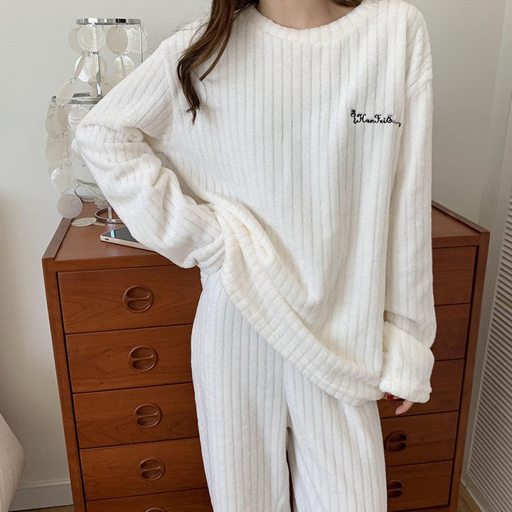Set abbigliamento casa in pile