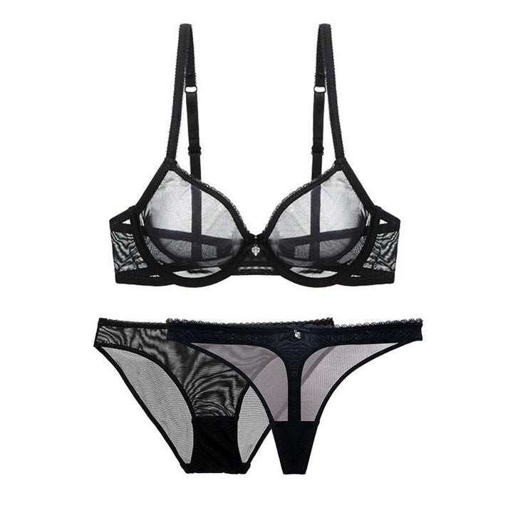 Set lingerie trasparente