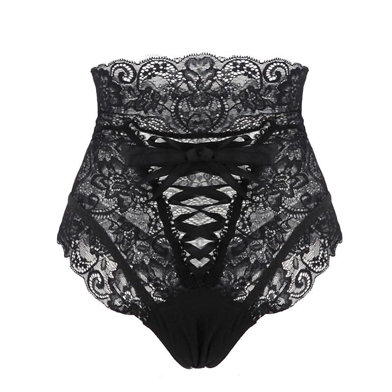Slip in pizzo a vita alta