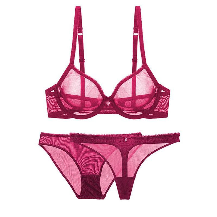 Set lingerie trasparente