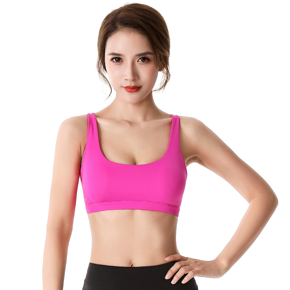 Reggiseno sportivo con croce sulla schiena