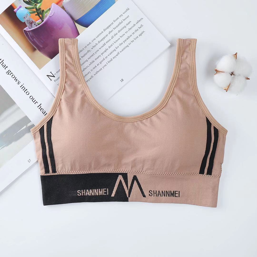Reggiseno sportivo con scritte