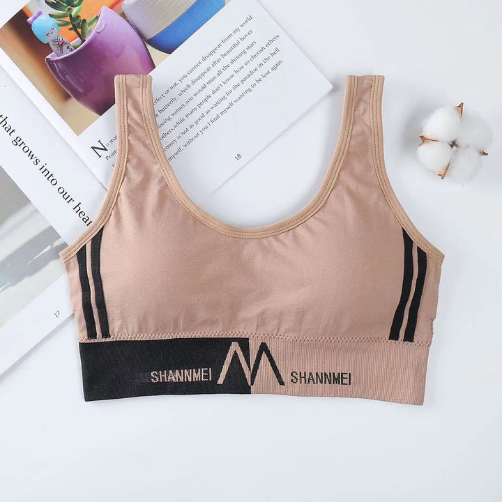 Reggiseno sportivo con scritte